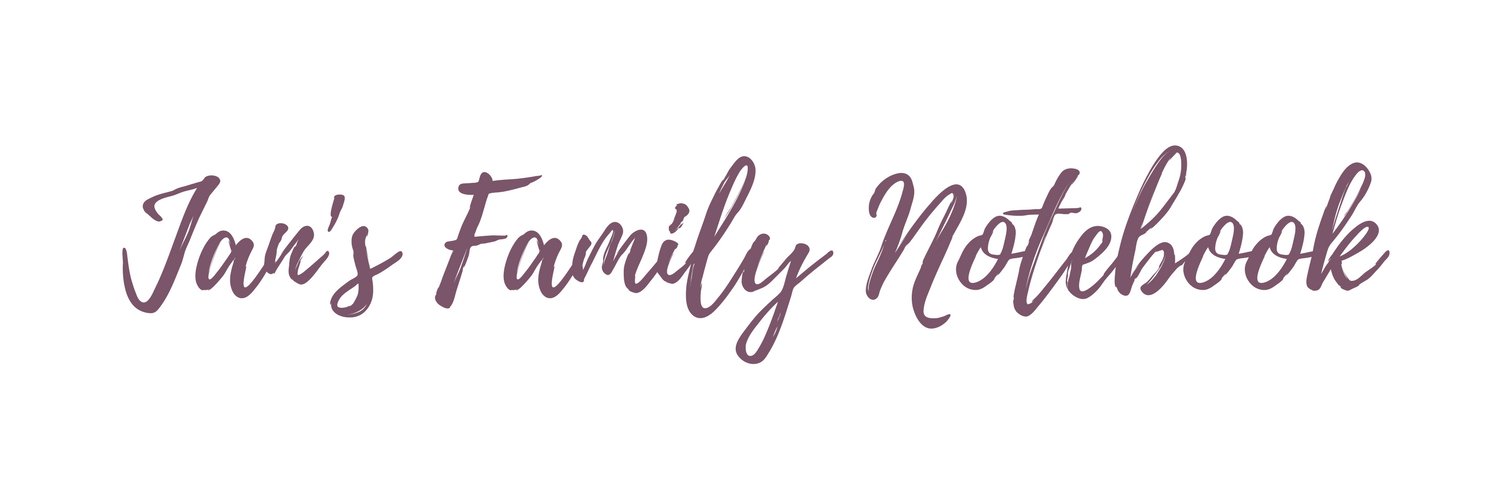 Jan - Jan's Family Notebook banner