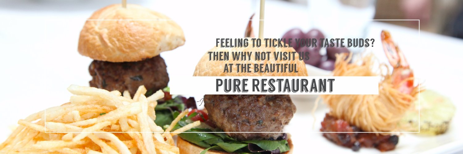 Pure dining banner