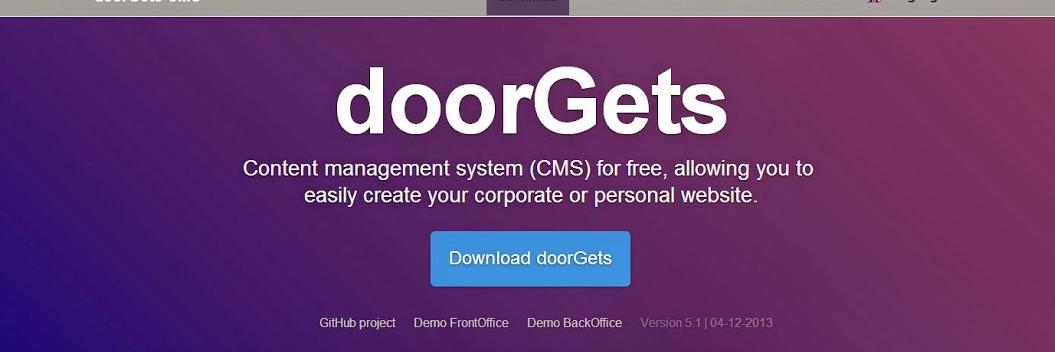 doorGets CMS banner