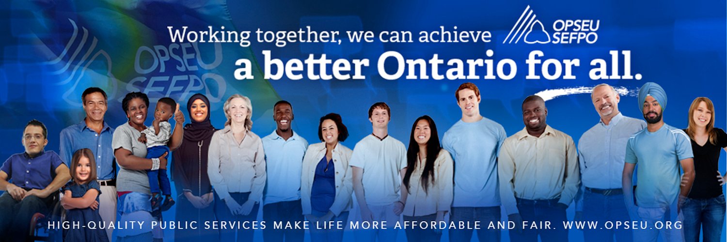 OPSEU's banner