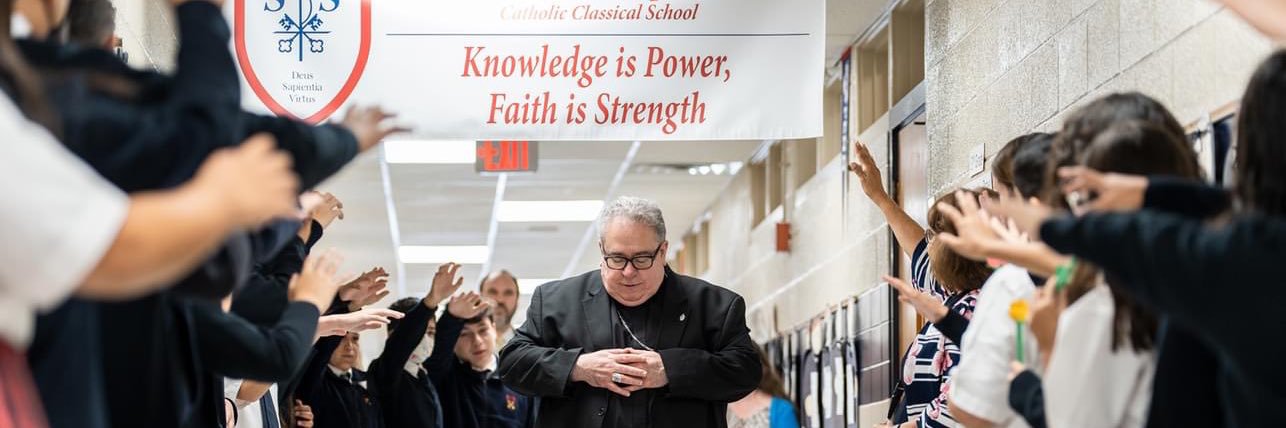 St. Peter the Apostle Catholic School banner