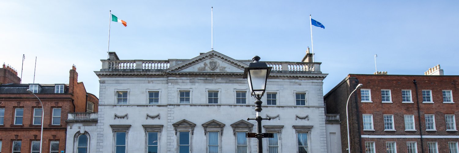Irish Foreign Ministry's banner