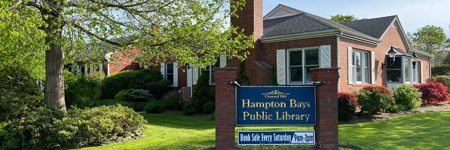 Hampton Bays Public Library banner
