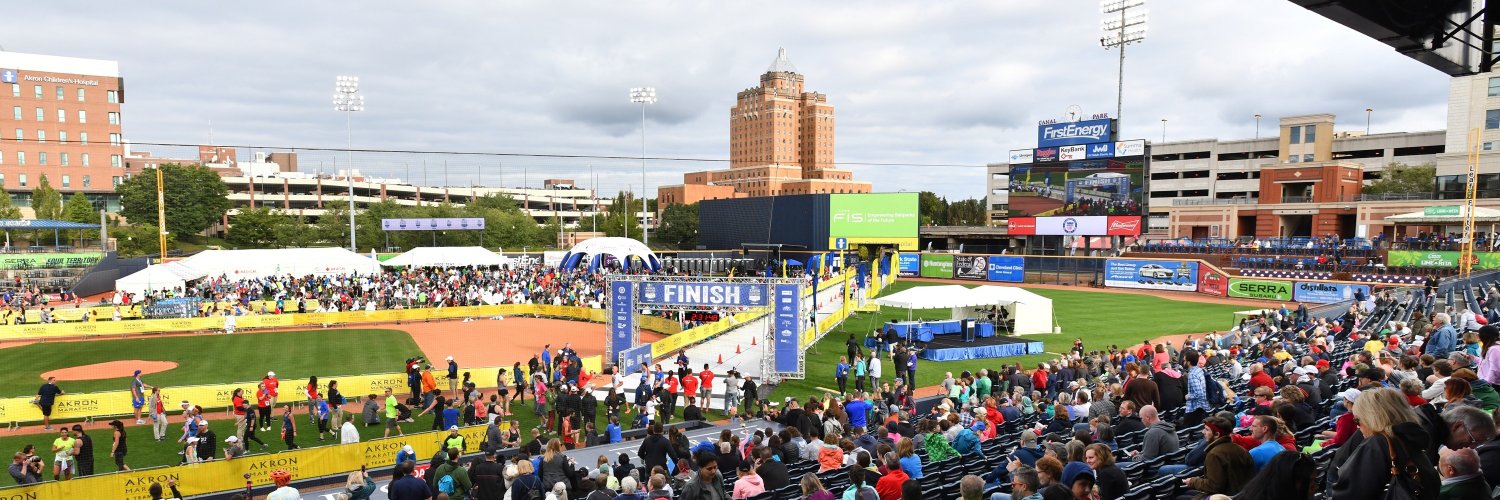 Akron Marathon banner