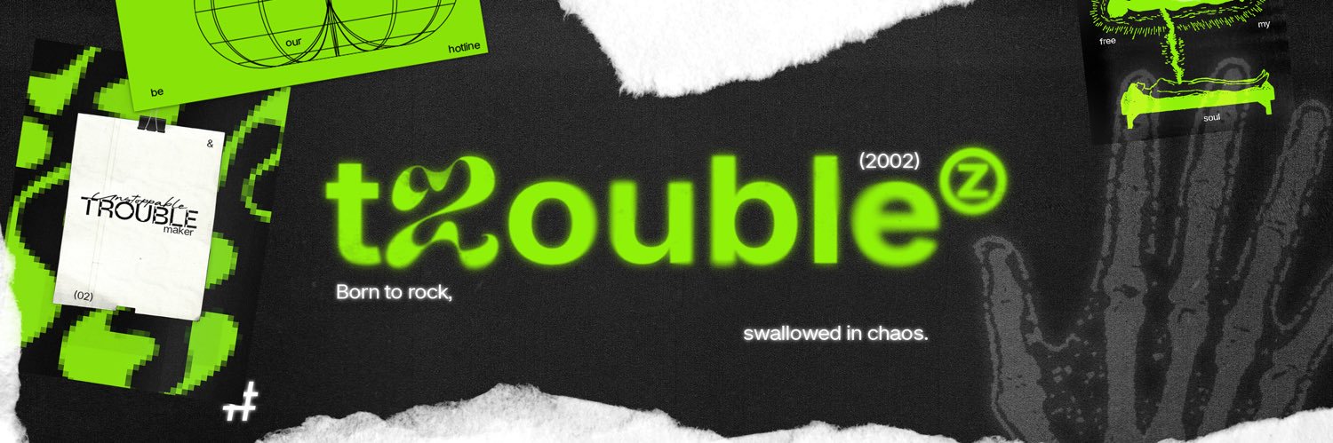 TROUBLE! banner