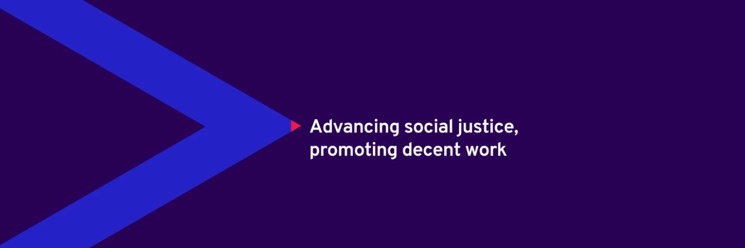 International Labour Organization's banner