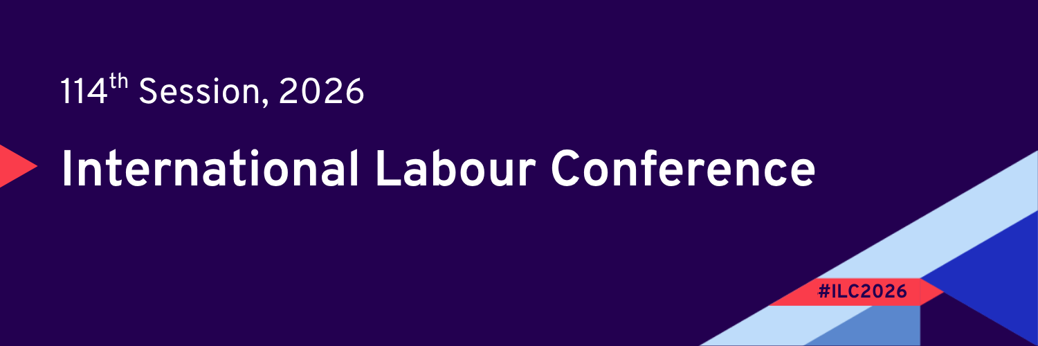 International Labour Organization banner