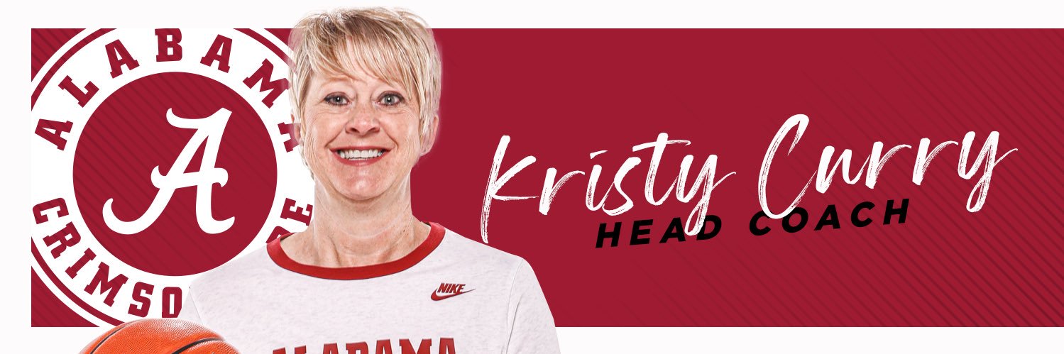 Coach Kristy Curry's banner