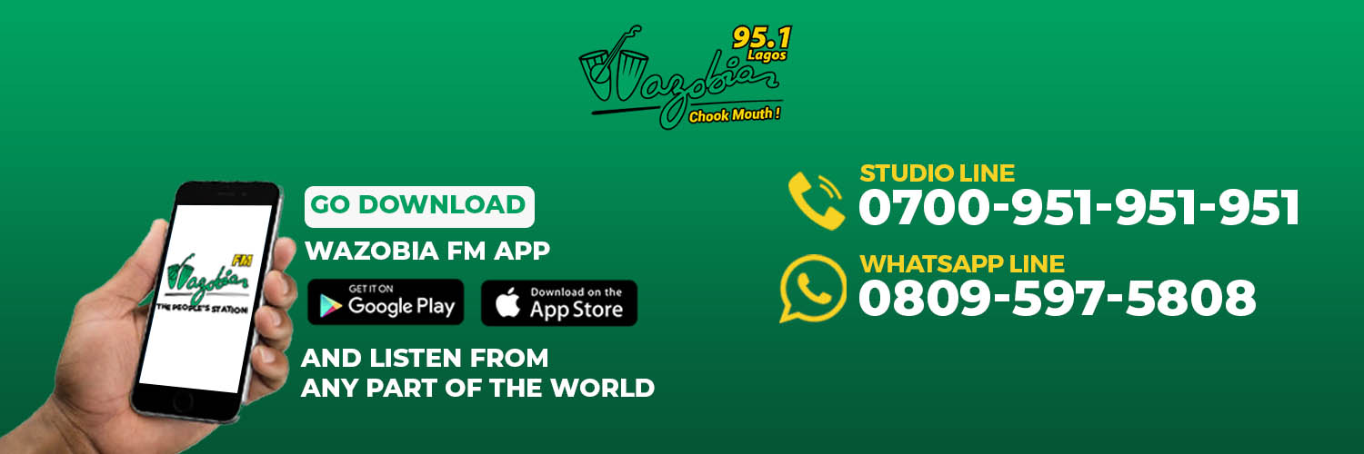 #ChookMouth Wazobia FM 95.1's banner