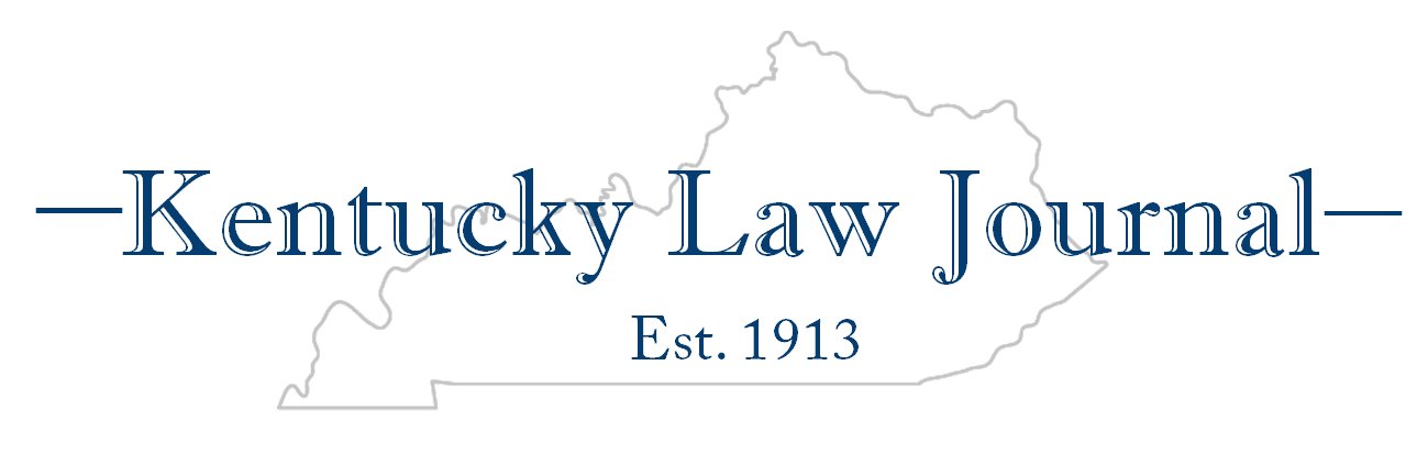 Kentucky Law Journal | Vol. 111 banner