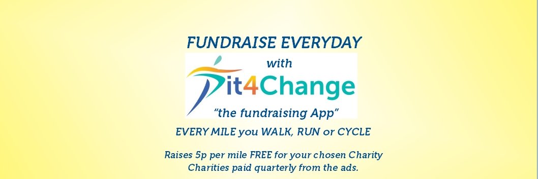 Fit4Change - The Fundraising App banner