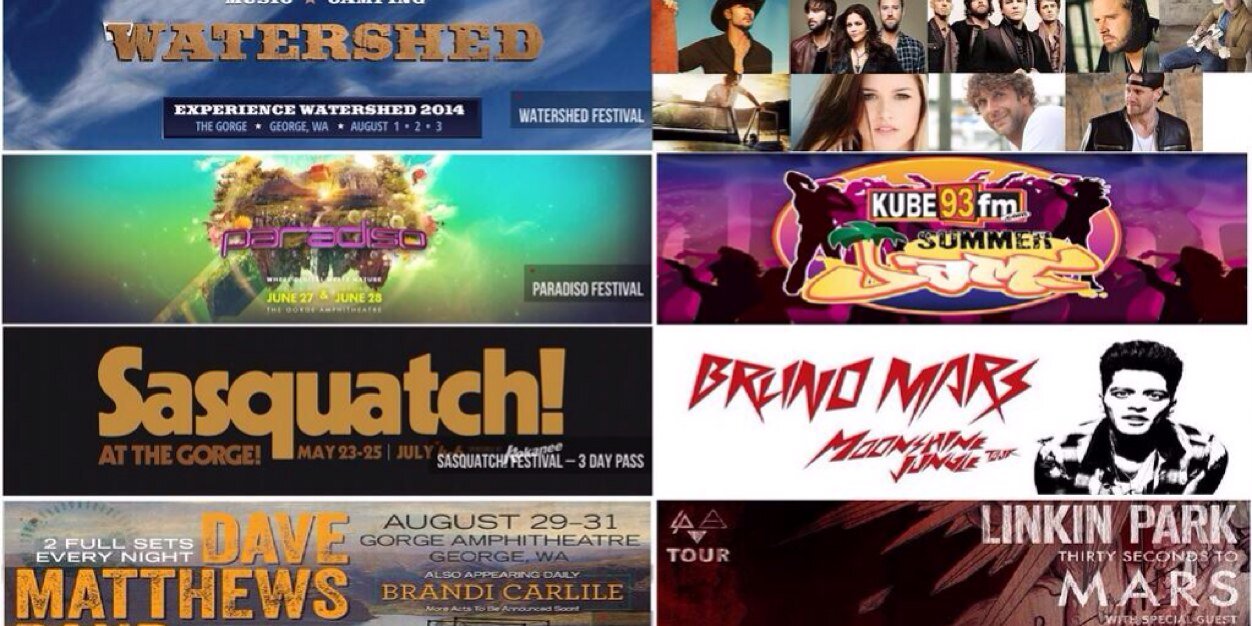 Gorge Amphitheater banner