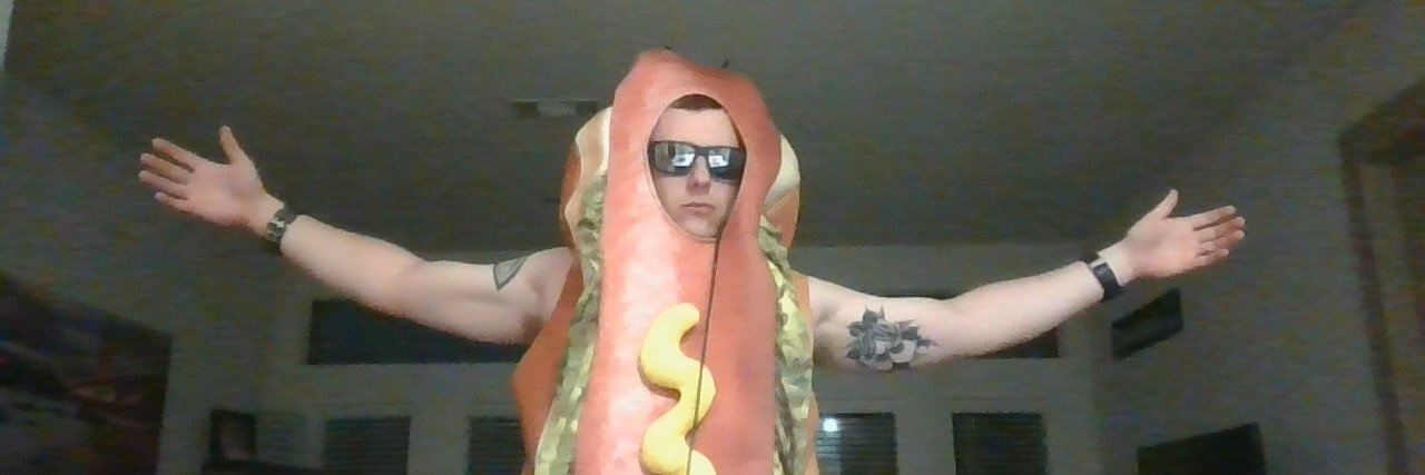 The DJ Hot Dog banner