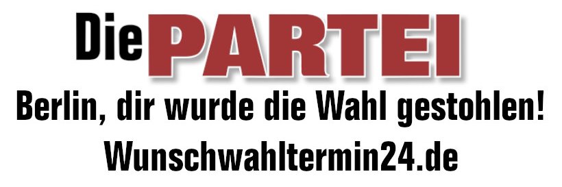 Die PARTEI Berlin's banner