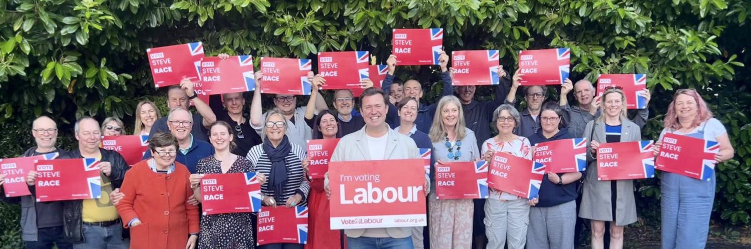 Exeter Labour Party's banner