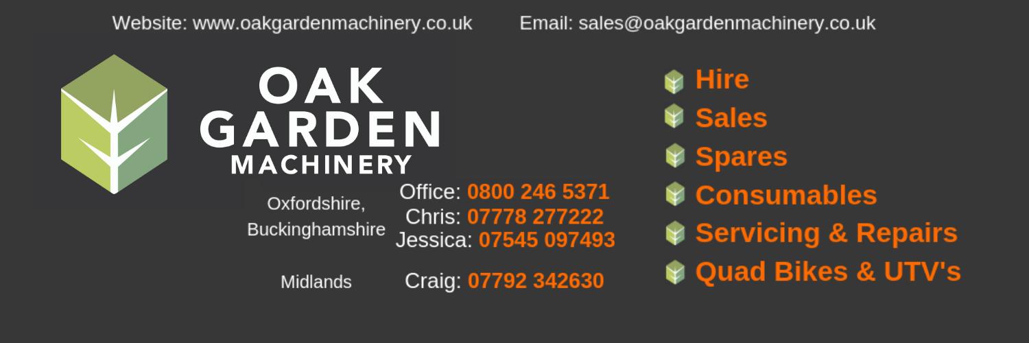 Oak Garden Machinery banner
