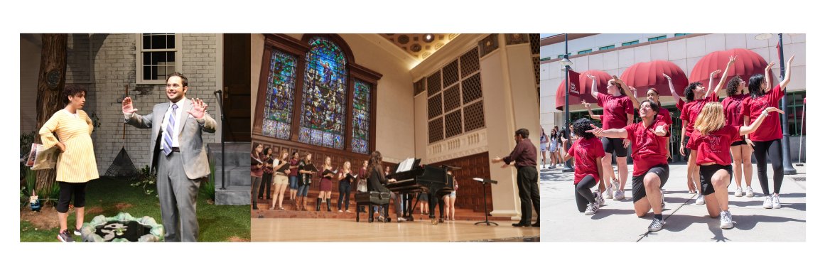 U of R School of Performing Arts banner