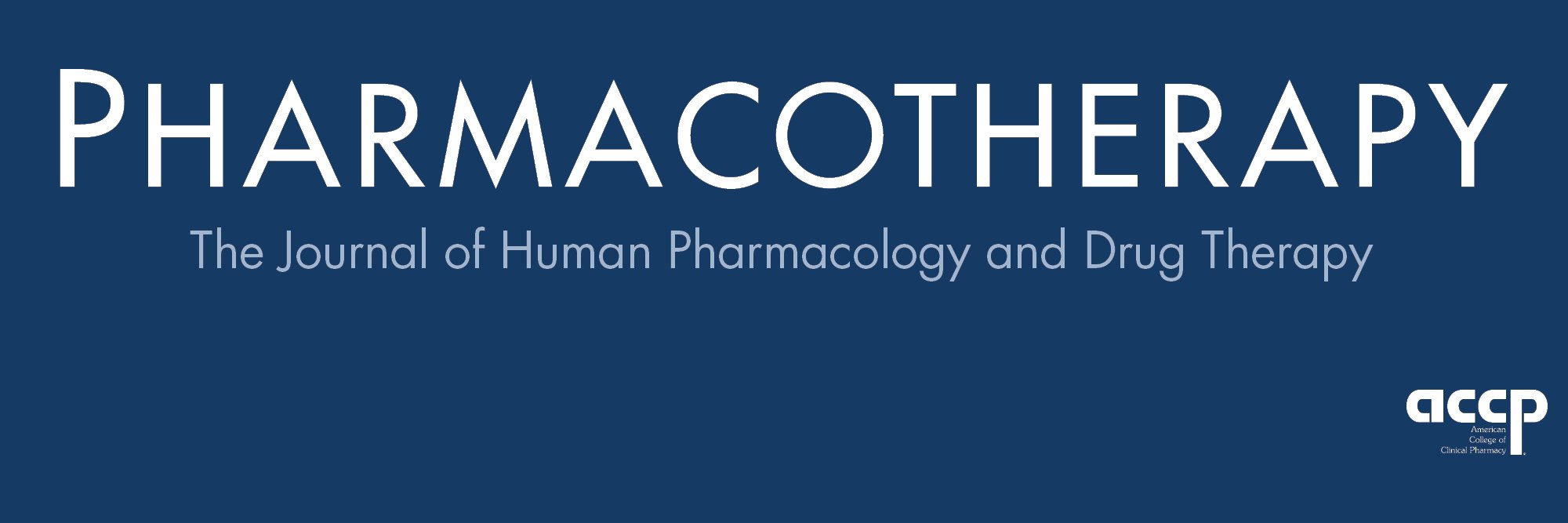 Pharmacotherapy's banner