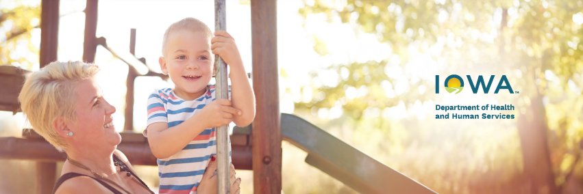Iowa Department of Health and Human Services banner