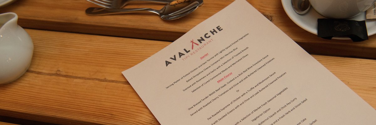 Avalanche tipi banner