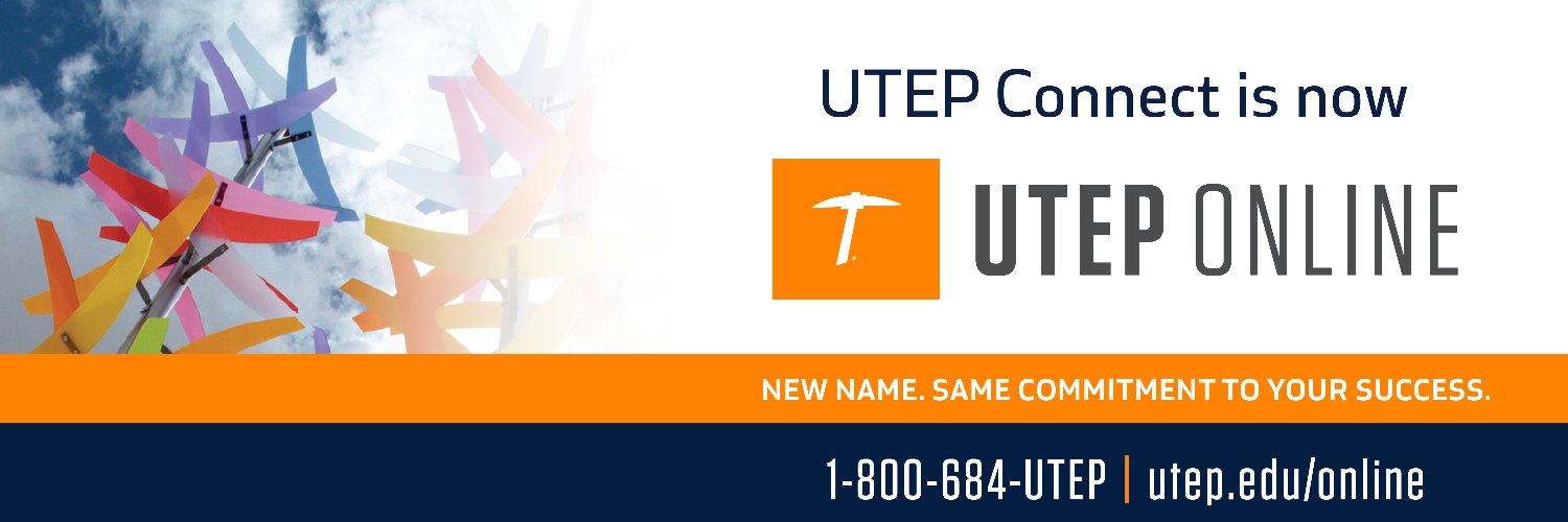 UTEP Online banner