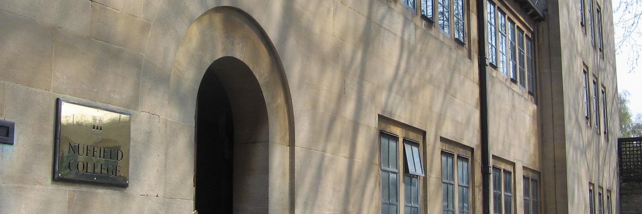 Nuffield Library (no longer active) banner