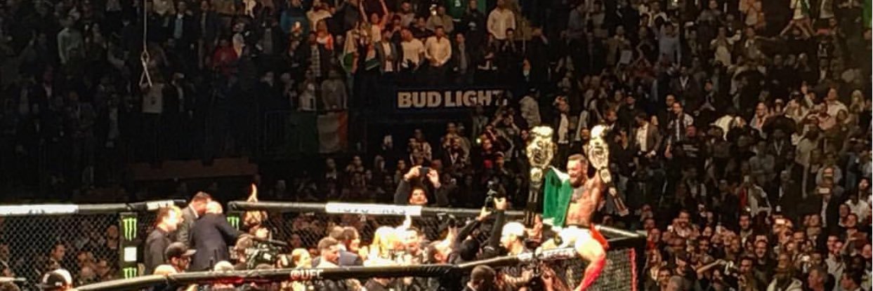 Conor McGregor's banner