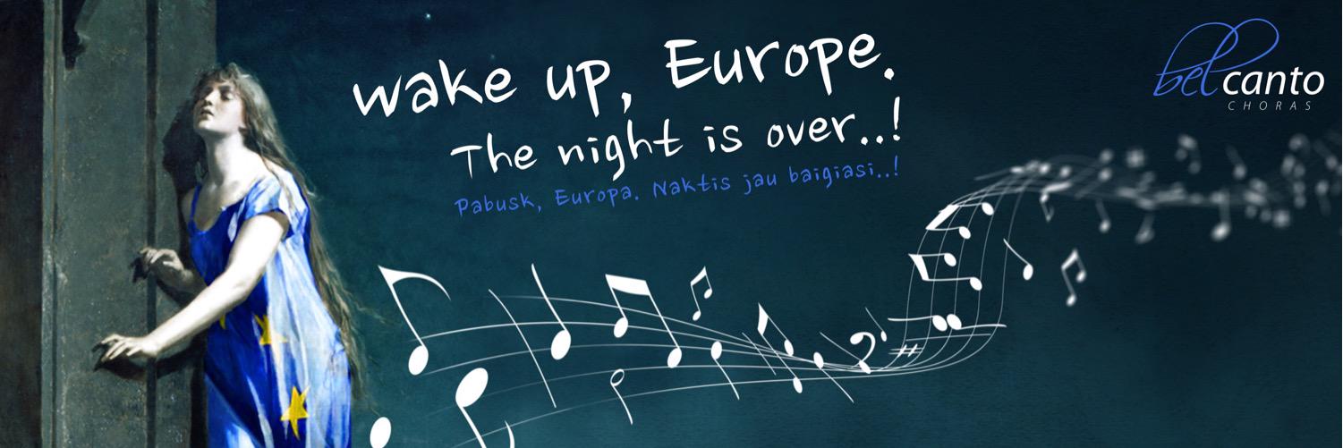 Wake up, Europe! banner
