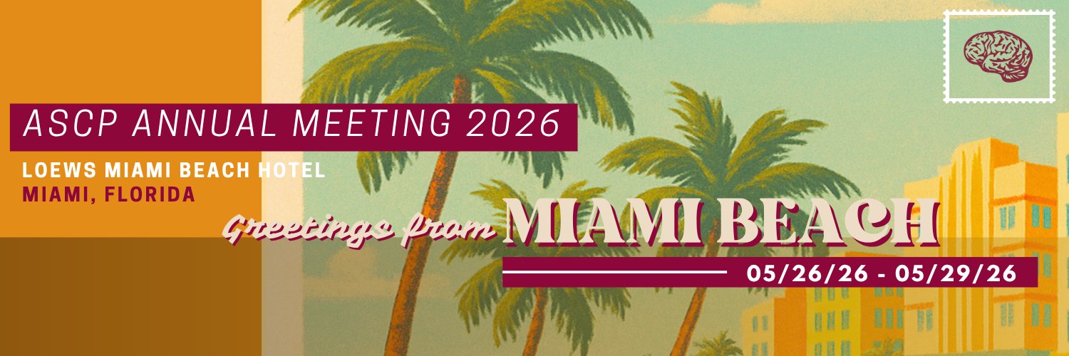 American Society of Clinical Pschopharm (ASCP) banner