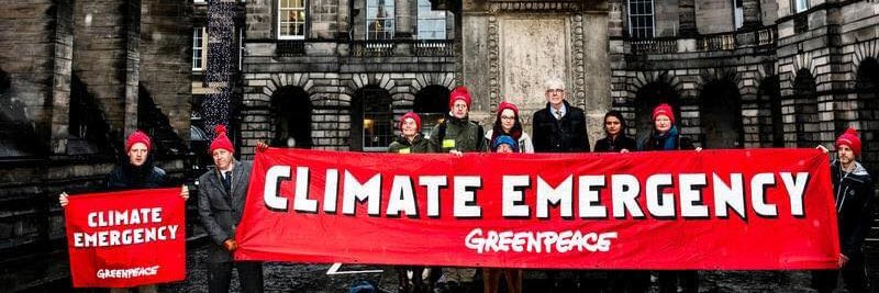 Greenpeace Edinburgh banner