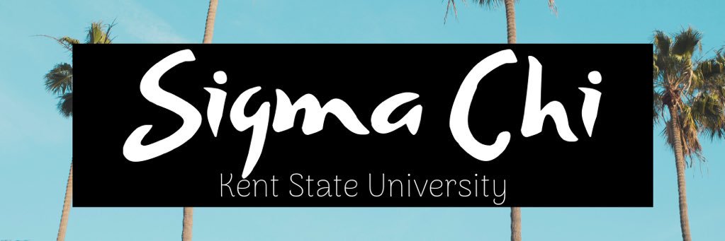 Sigma Chi Kent State banner
