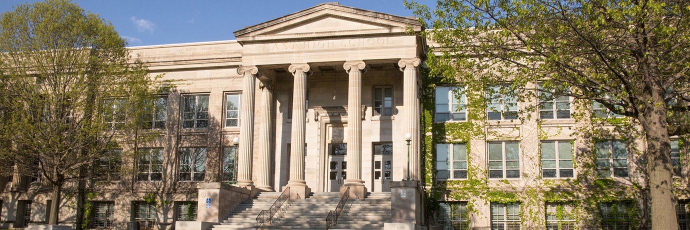 East High School banner