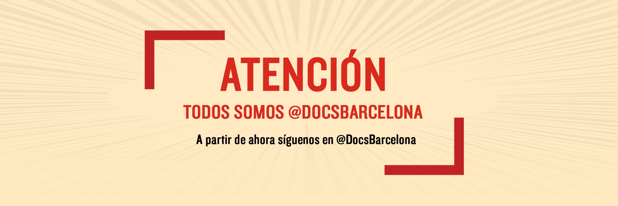 Ara a @docsbarcelona banner