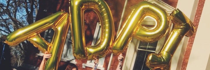 Alpha Delta Pi - the Eta Xi Chapter banner