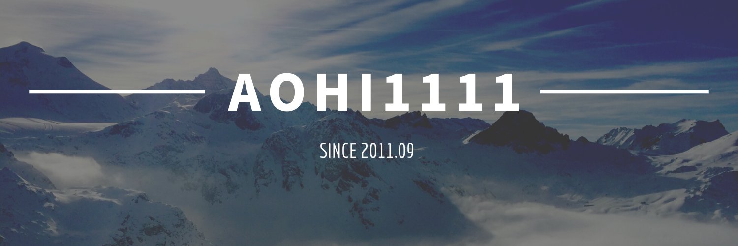 aohi1111's profile banner image