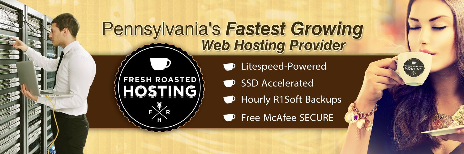 FreshRoasted Hosting banner