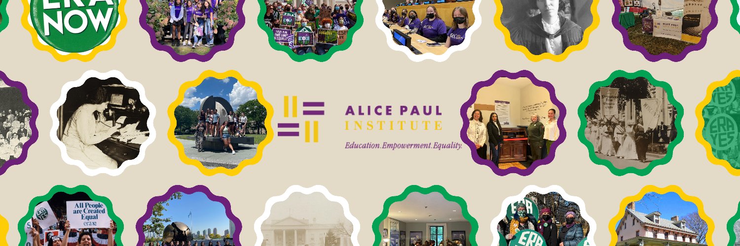Alice Paul Institute banner