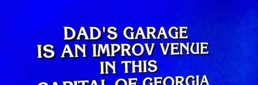 Dad's Garage Theatre Co. banner