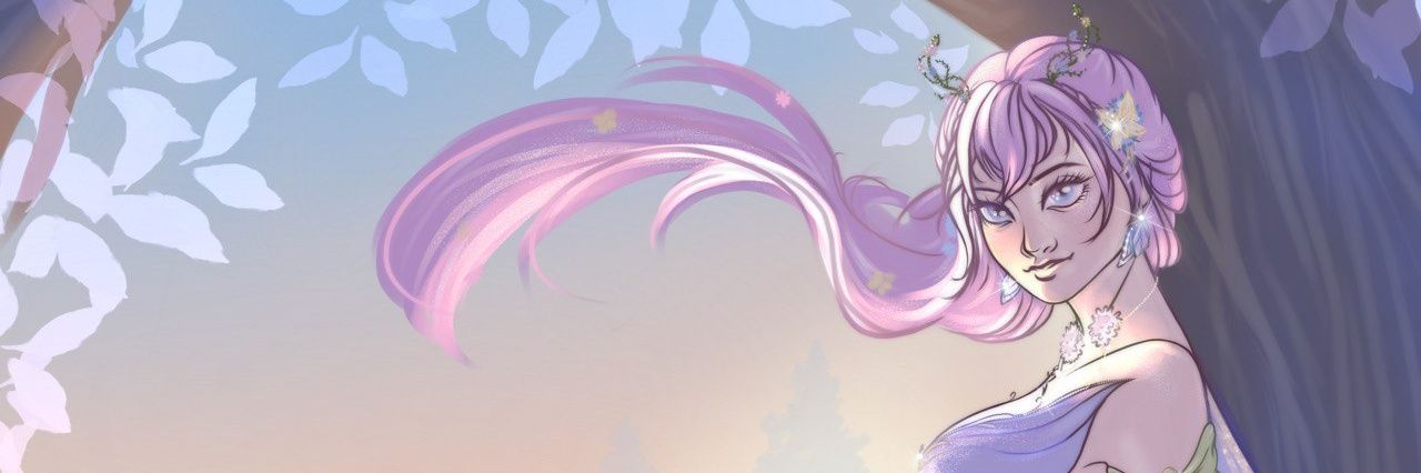 Lillybubble 🌸🍄 | Fae V-tuber | banner