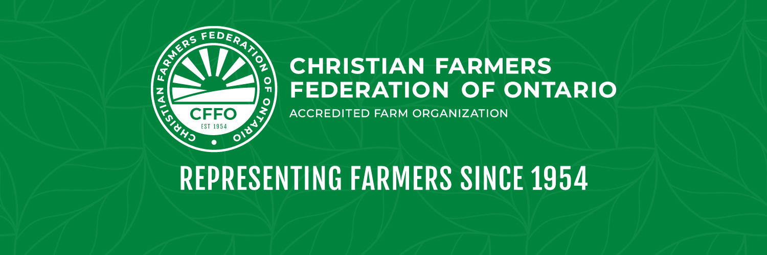 Christian Farmers Federation of Ontario (CFFO) banner