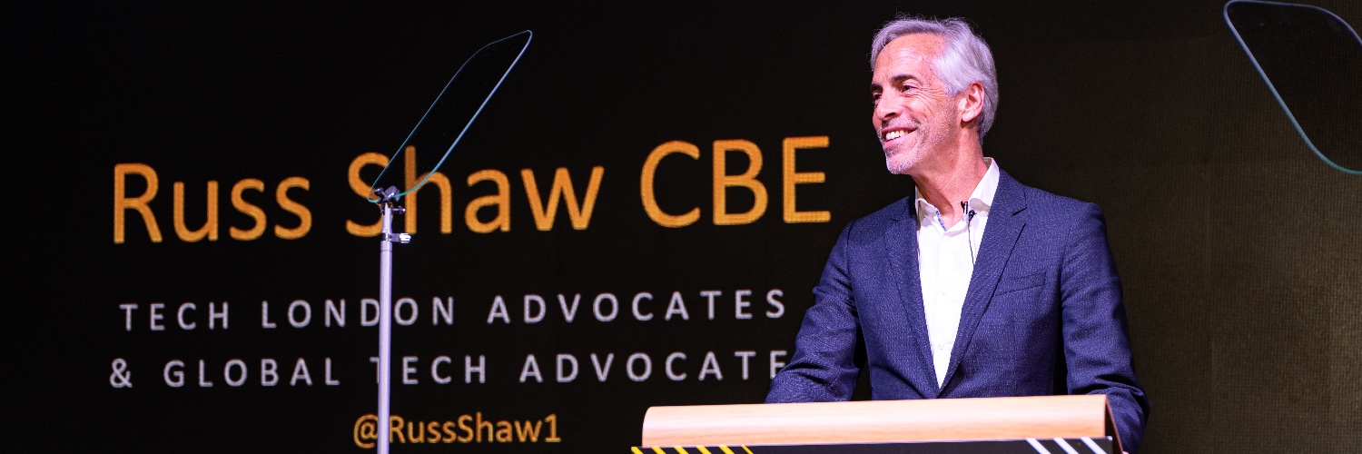 Russ Shaw CBE's banner