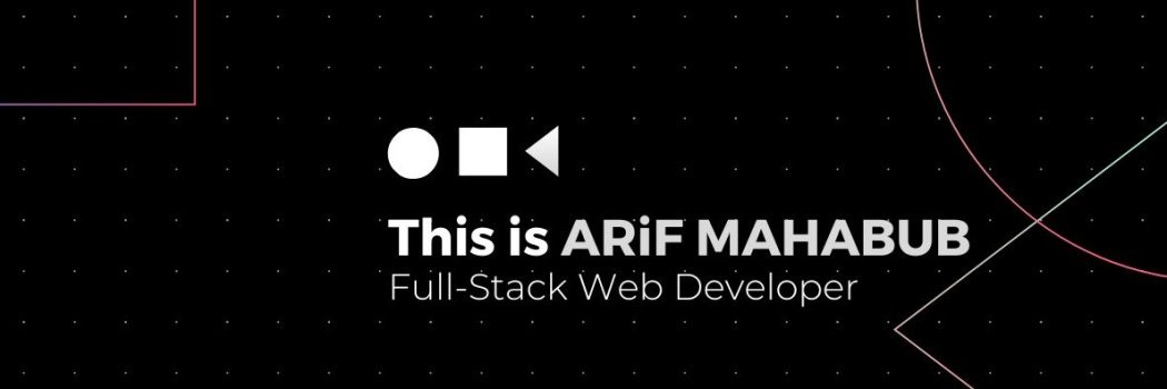 arifmahabubcom's profile banner image