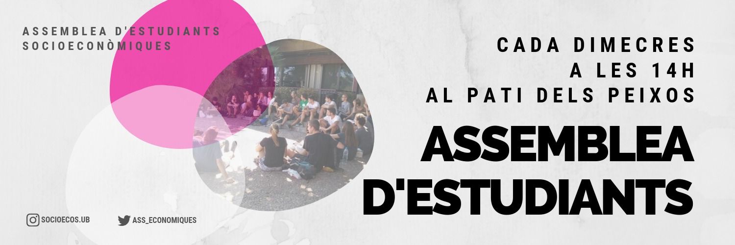 Assemblea de Socioeconòmiques UB banner