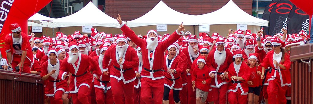 Santa Run banner
