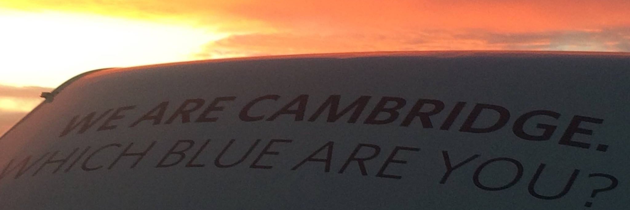 Cambridge University Boat Club banner