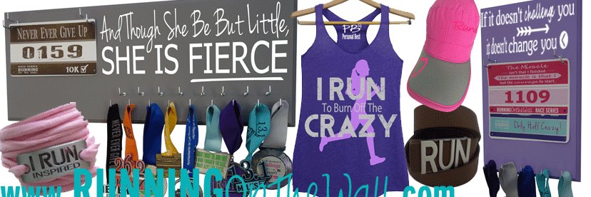 RUNNING on the wall banner