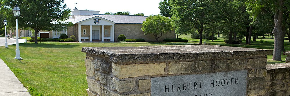 Hoover Library's banner