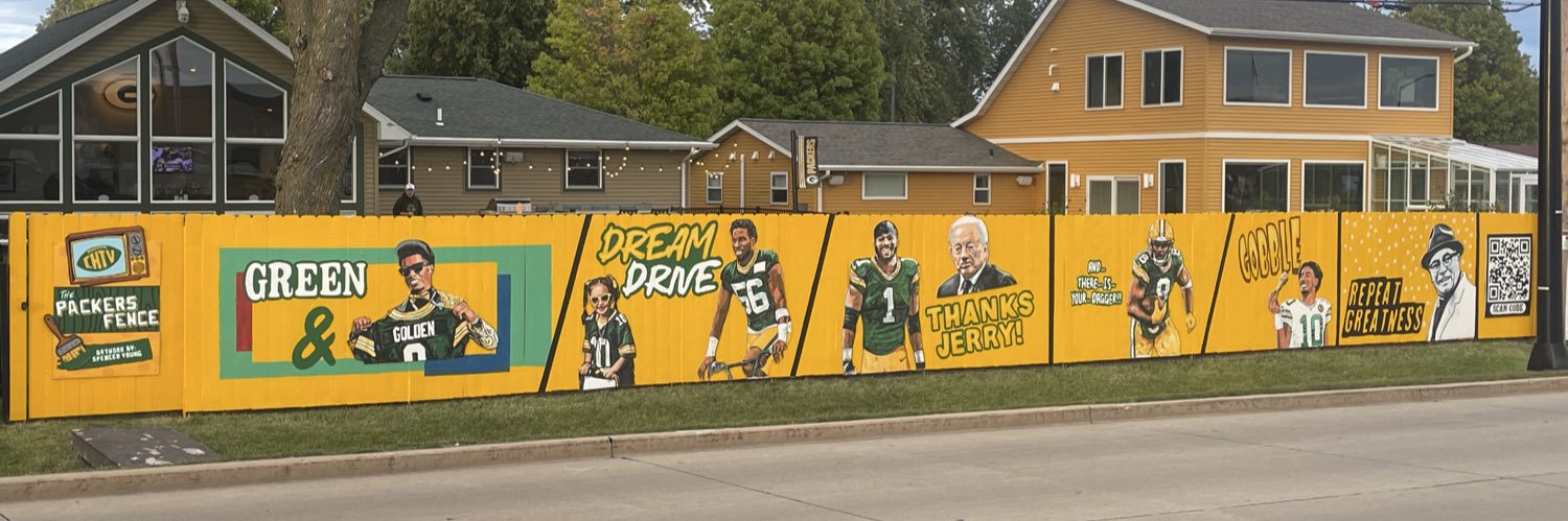 The Packers Fence banner