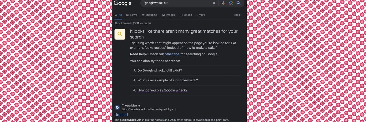 googlewhack_air's profile banner image