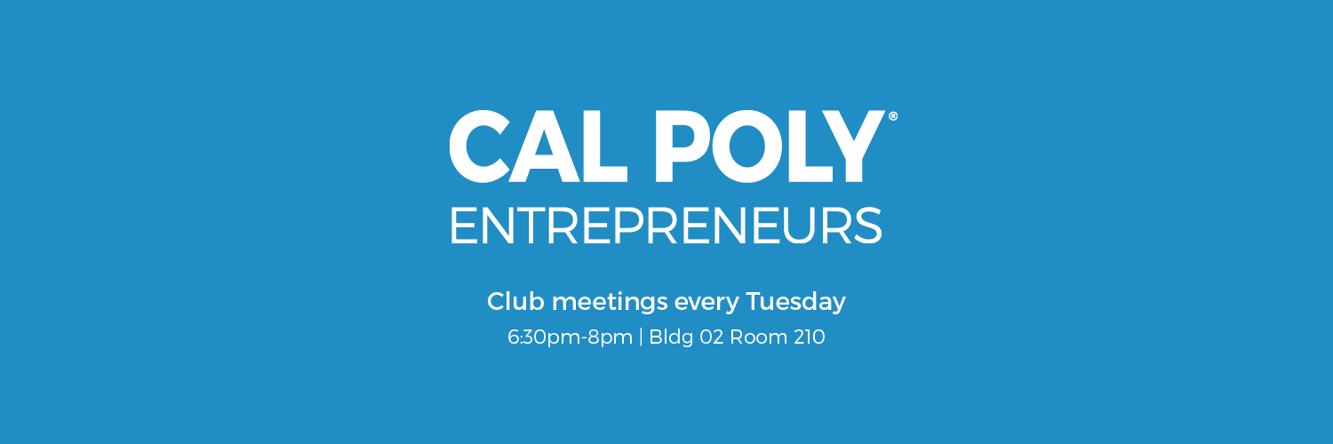 Cal Poly Entrepreneurs banner